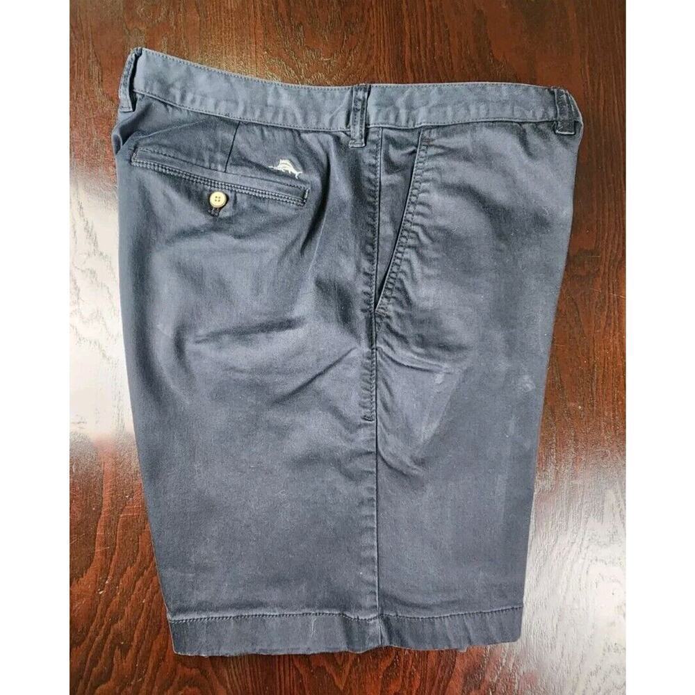 Tommy Bahama Mens Boracay Shorts Black Stretch‎ Cotton Tencel Blend Sz 35 - Picture 3 of 9